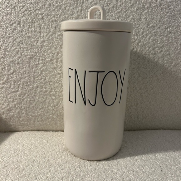 Rae Dunn Other - Rae Dunn White 'Enjoy' Canister